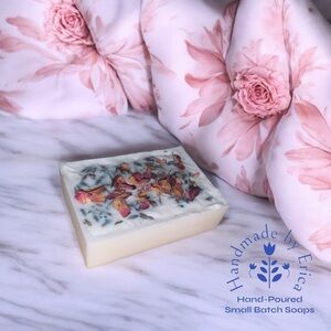 Petal-Topped Goat Milk Soap